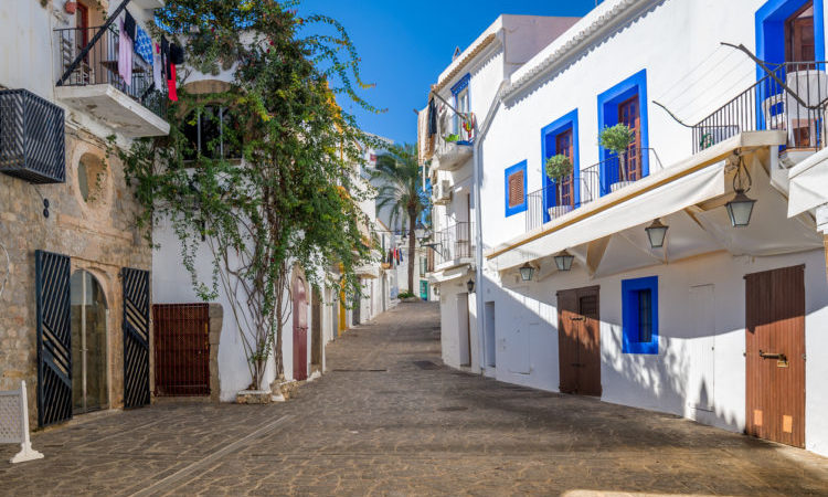 ibiza old town streets