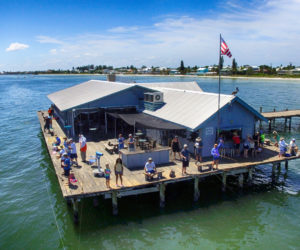 Aerial view of Anna Maria Island food to try in Anna Maria Island