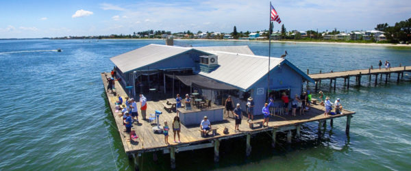 Aerial view of Anna Maria Island food to try in Anna Maria Island