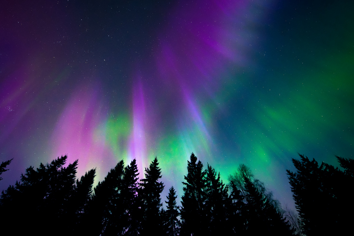 Colorful northern lights -things to do in Lapland