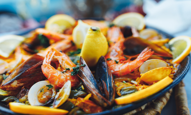 Traditional food in Ibiza: paella